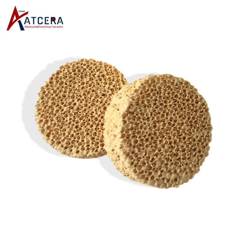 zirconum oxide foam filter