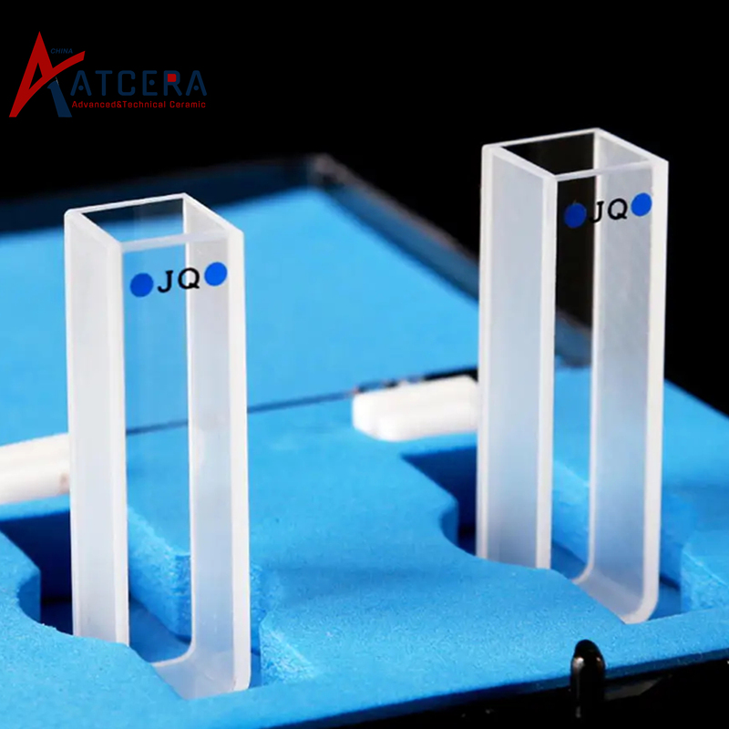 Quartz cuvette cells with lid